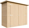 TIMBELA Gartenhaus Holz H194 × 123 × 223 cm/2.1 m2, Spielzeug, Fahrrad, 194 cm, 17 mm
