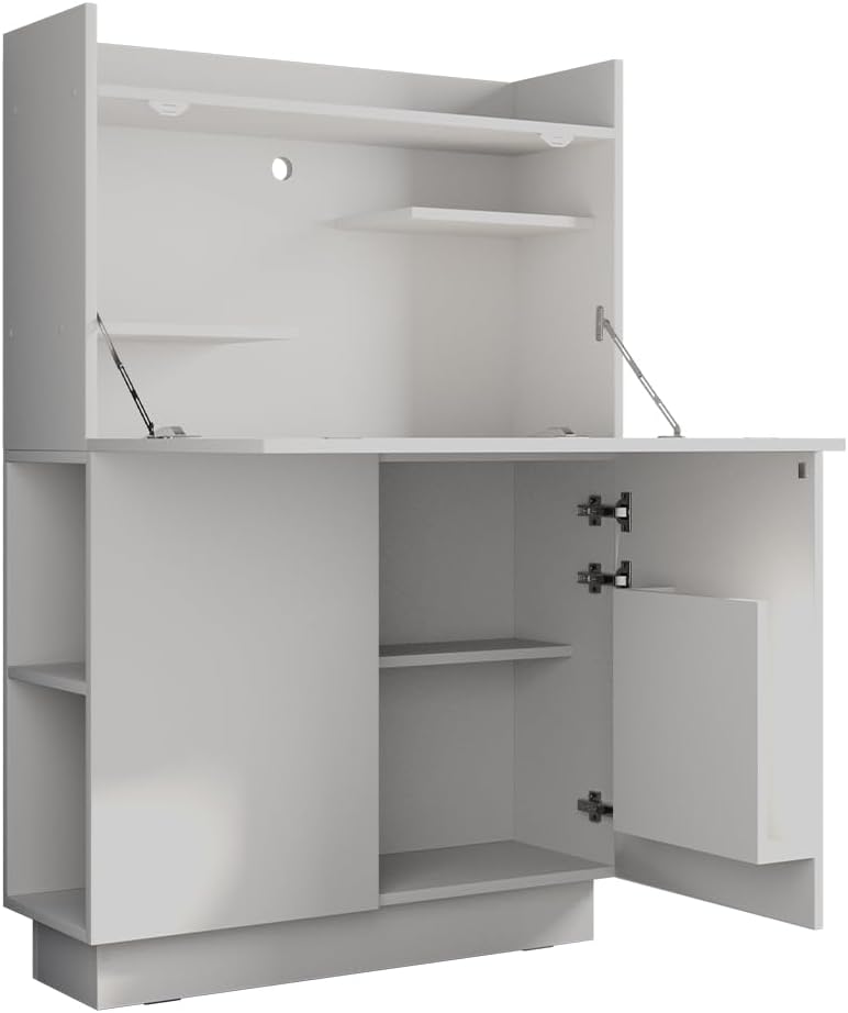 Vicco Sekretär Schreibtisch Alena, Arbeitstisch, Schrank, Büro, 85 cm, 118,9 cm, 27 cm, 16 mm
