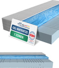 Matratze AM Qualitätsn 7 Zonen Gelmatratze 90 × 200 H2 AM Qualitätsmatratzen, Oeko TEX zertifizierte Memory Schaum Matratze 90 × 200-20 cm Hoch