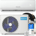 Homestix Split Klimaanlage, 24h-Timer/Schlaf/ECO-Energiesparmodus, 4-in-1-Kältegerät mit Heizen, bis70 m2, 12000 BTU, 17 L, Entfeuchten und Lüften