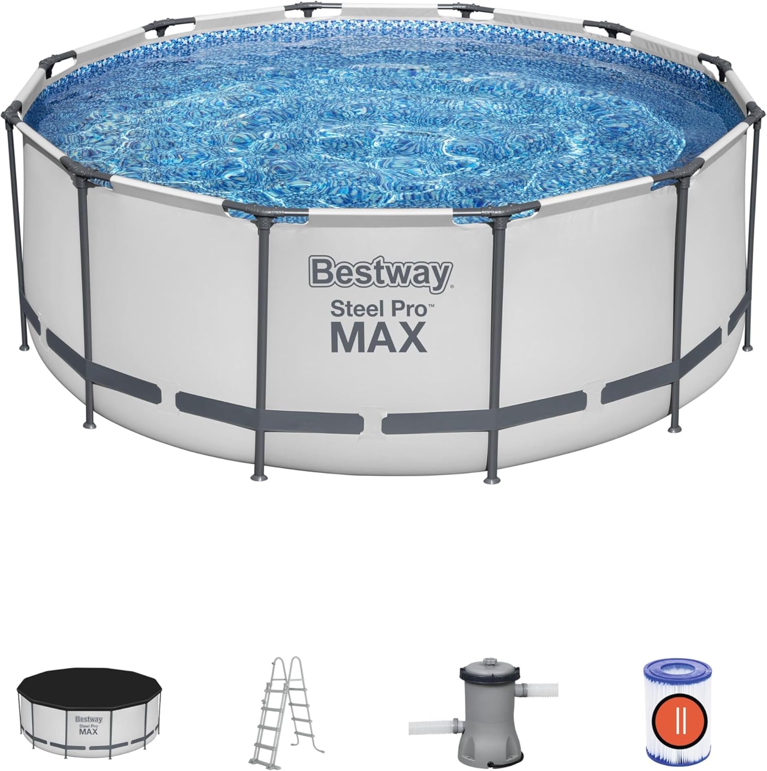 Bestway Stahl Pro Max 3,66 × 1,22 m Pool Set, Outdoor, 220-240 V