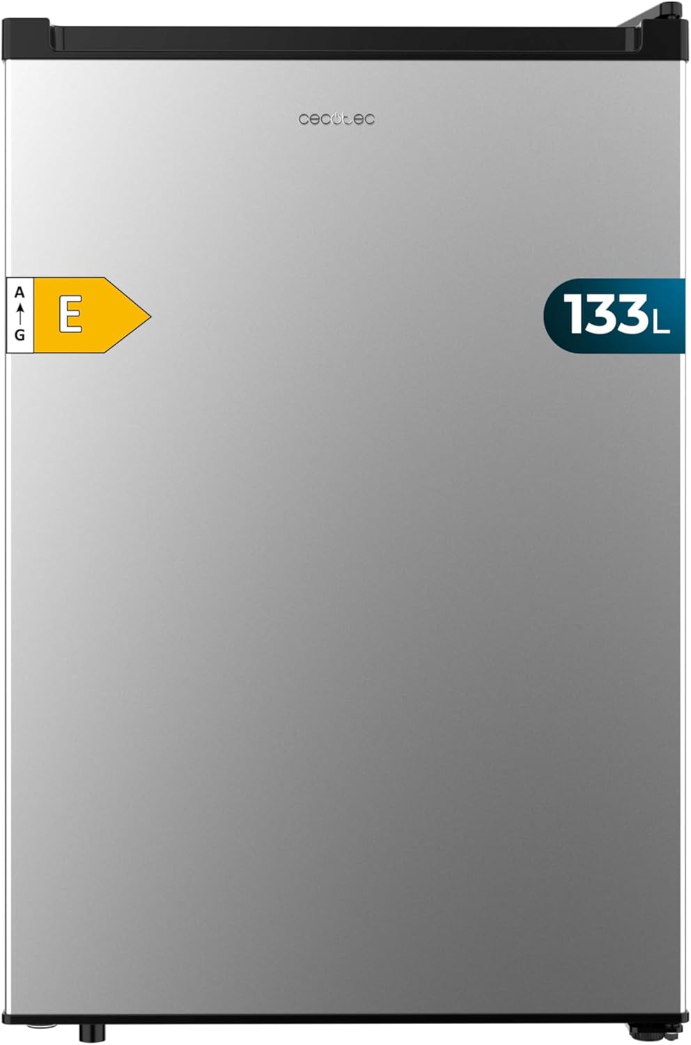 Cecotec Mini-Kühlschrank Bolero CoolMarket TT 133 l Inox. 133 l Mini-Kühlschrank, 83,5 cm, 55,1 cm