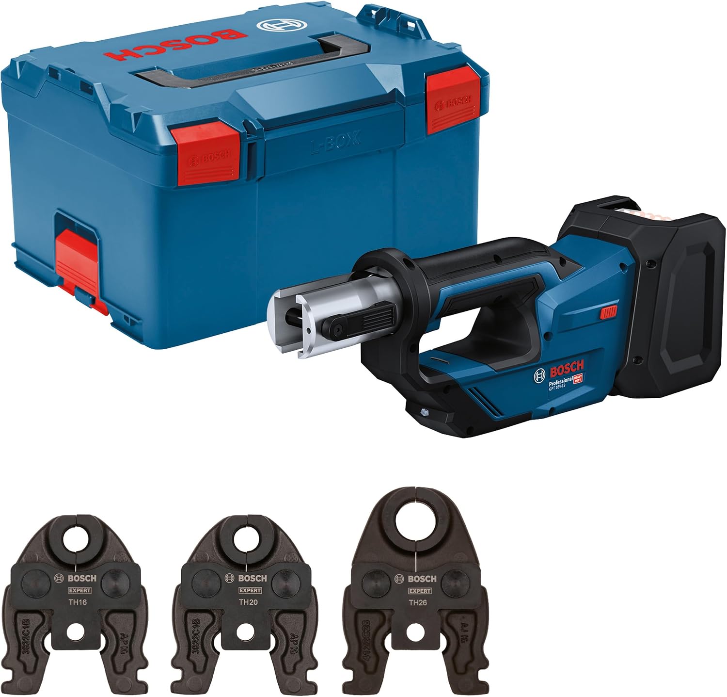 Bosch Professional 18 V System Akku Presswerkzeug GPT 18 V-19 (19 kN Kraft