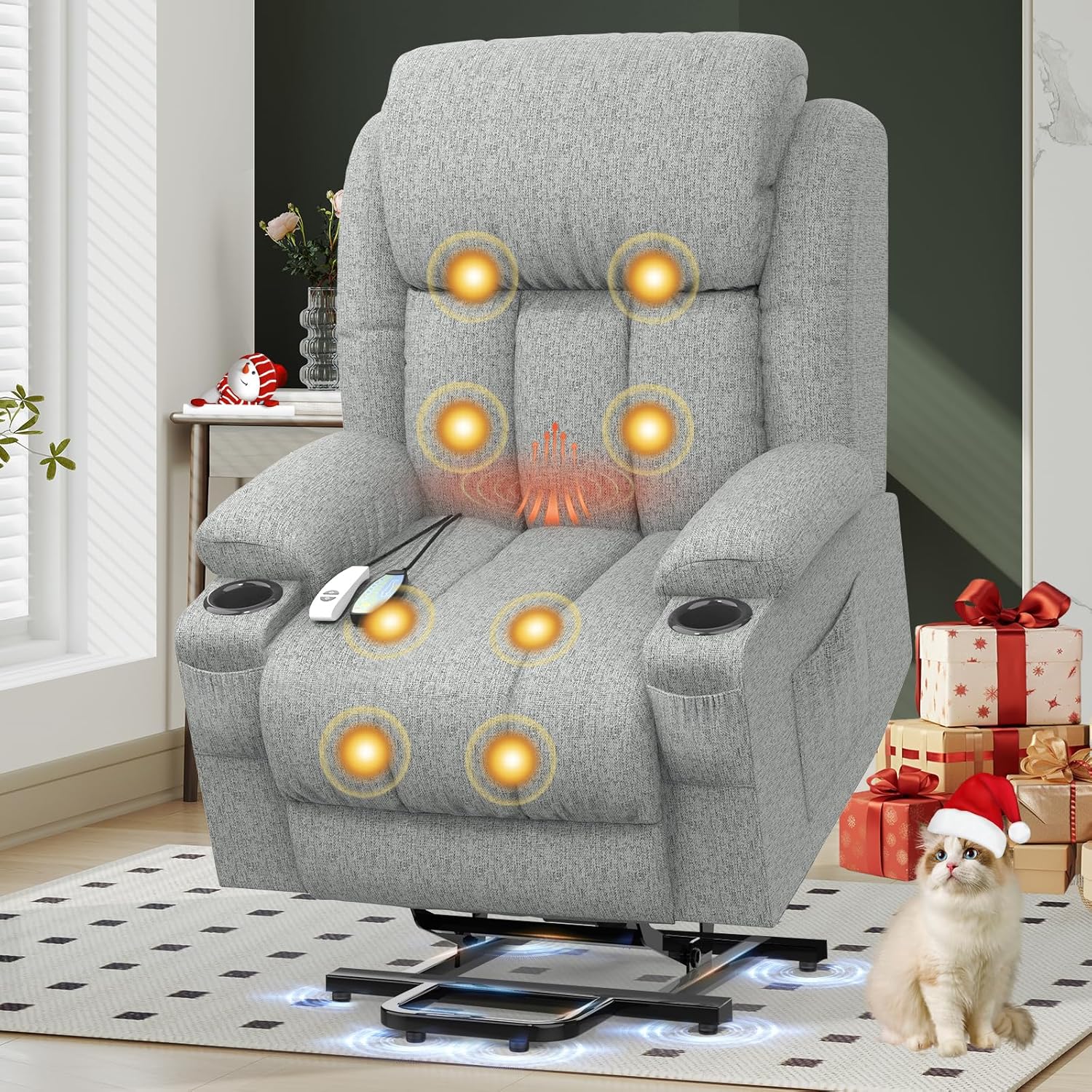 YONISEE Fernsehsessel Massagesessel, Liftsessel, Relaxsessel