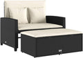 VidaXL Gartensofa 2-Sitzer, Schlafsofa, Bett, Outdoor