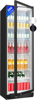 Bomann Kühlschrank mit Glastür, Getränkekühlschrank, Umluftventilator, 30 kg, 0 °C, 10 °C, Ohne Gefrierfach