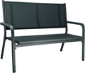 KETTLER BasicPlus 2-Sitzerbank 138 Sitzbank, 138 cm, wetterbeständig, Aluminium, Metall, Schwarz
