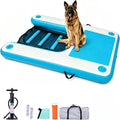 HEYLIFE Hunderampe Aufblasbare Hunde Wasserrampe Sicherheitsramp, 100 kg, Hundeboot Rampe Schwimmende Dock Leiter für Pool, See, verstellbar