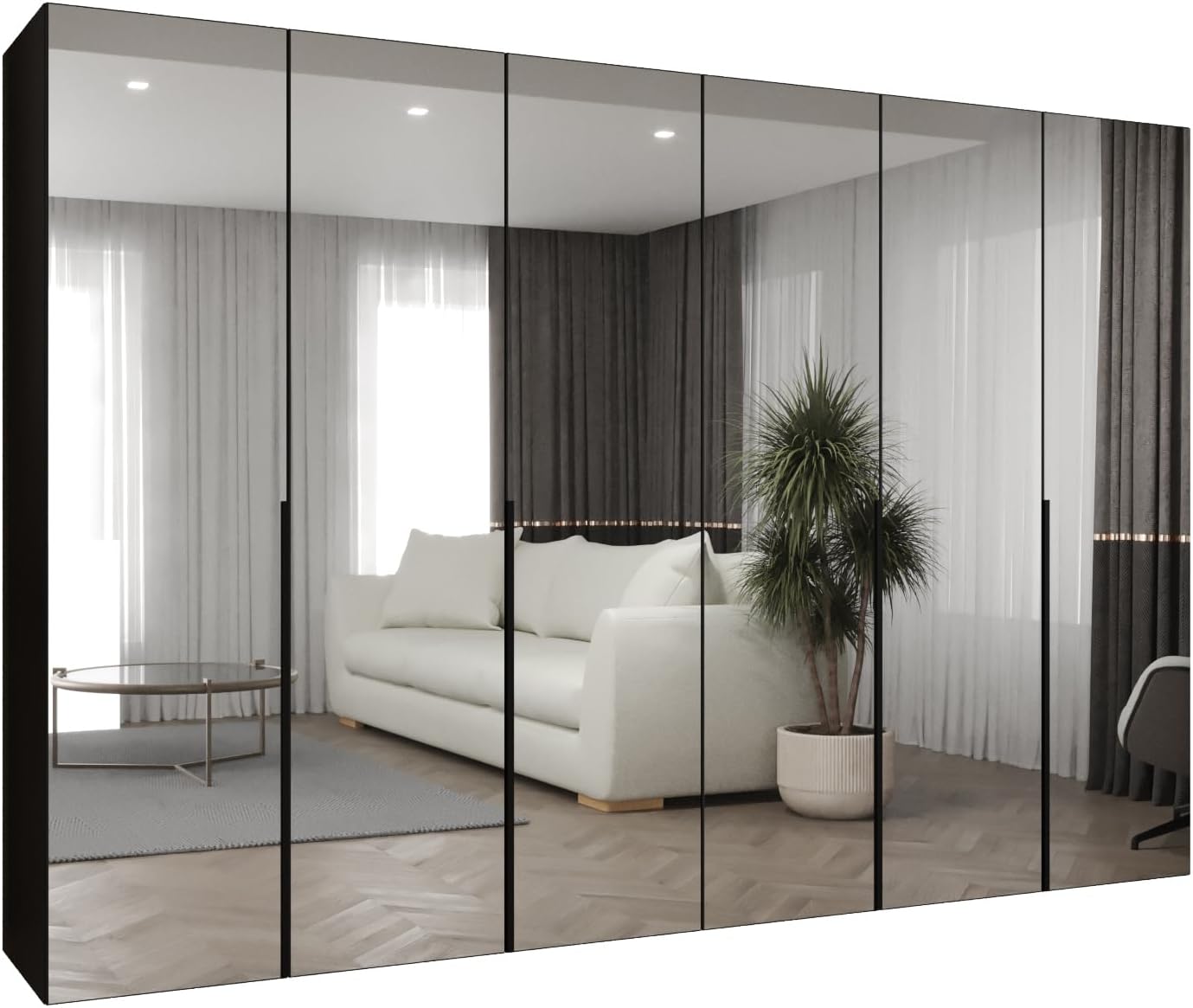 MEBLE KRYSPOL - Kleiderschrank, Drehtürenschrank, Garderobenschrank, Schlafzimmer, 250,300 cm, 16 mm