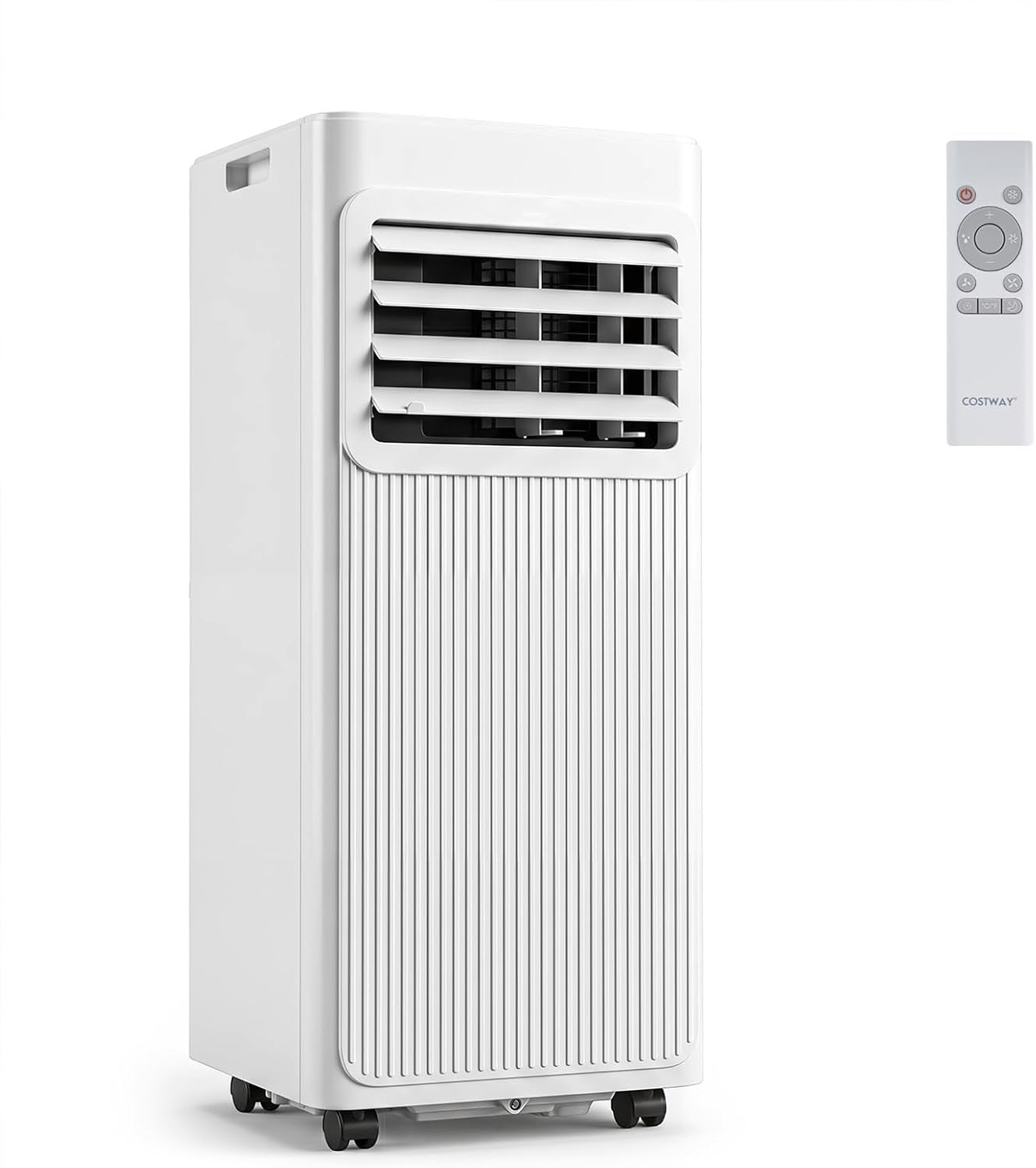 GYMAX Klimaanlage Mobil, Ventilator, Luftentfeuchter, Schlafzimmer, 32 °C, 2 l, 19 l, 120 cm, 160 cm, LED