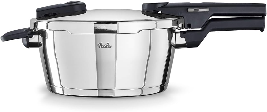 Fissler Vitaquick/Schnellkochtopf (3,5 l, 22 cm, Edelstahl, Rot