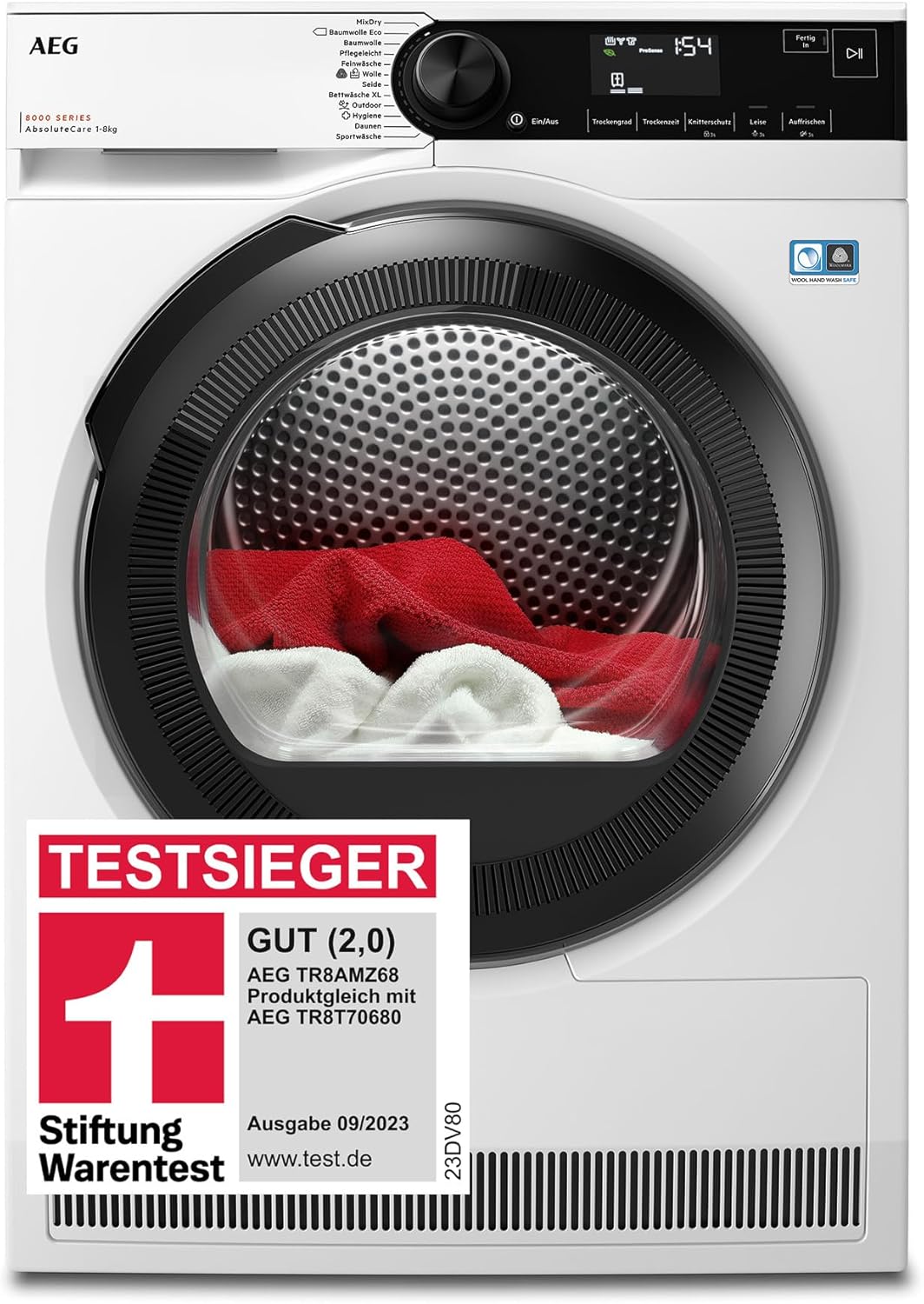 AEG Wärmepumpentrockner 8 kg, Outdoor, 60 °C