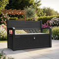 Olsen & Smith 265 Liter Gartenbank Wetterfest mit Stauraum Truhenbank Verschließbare, Spielzeug, 150 kg, 25 kg
