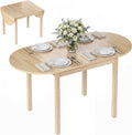 HOMCOM Esstisch aus Holz Klappbar Küchentisch, Klapptisch, Esszimmertisch, Schlafzimmer, 140 l, 80 l, 50 kg, Montage erforderlich