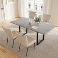 JIEXI Esstisch Mit 4-8 Stühlen Set, Stuhl, Computertisch, Für Zuhause, 76,5 cm, 100 cm, 120 kg, 150 kg