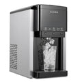 KLAMER 3-in-1 Eiswürfelmaschine, Büro, 7–12 Minuten, 18–20 kg, 4–8 °C, 200 W, 2,1 l, 1,5 kg