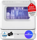 MEDION Mini Geschirrspüler DWT30,3 Maßgedecke, Tischgeschirrspüler, Büro, 35 Minuten, 0,33 kWh, LED