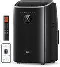 Dreo mobile Klimaanlage mit App-, Sprach- und Fernbedienung, Automatisch, Schlafzimmer, 4,3 m, 16–30 °C, 45 dB, 61 dB, 2,5 l, 150 cm