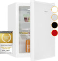 Exquisit KB60-V-090E Mini-Kühlschrank in Weiß - 52 l - LED - 45 cm Breit, Büro, 45,0 cm
