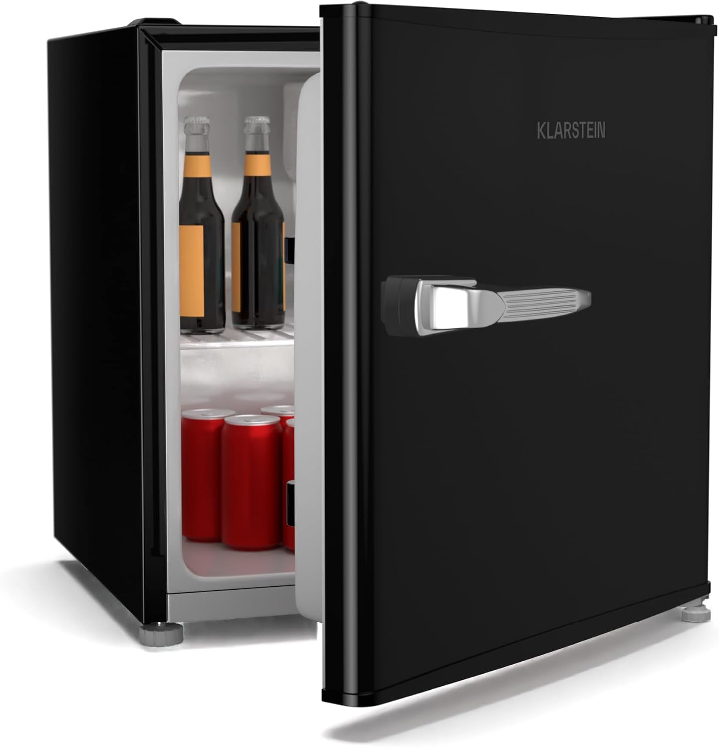 Klarstein Irene 46 l Retro Mini-Kühlschrank - Leise 37 dB, Ästhetisch, Minikühlschrank, Büro, 10 °C, Thermostat