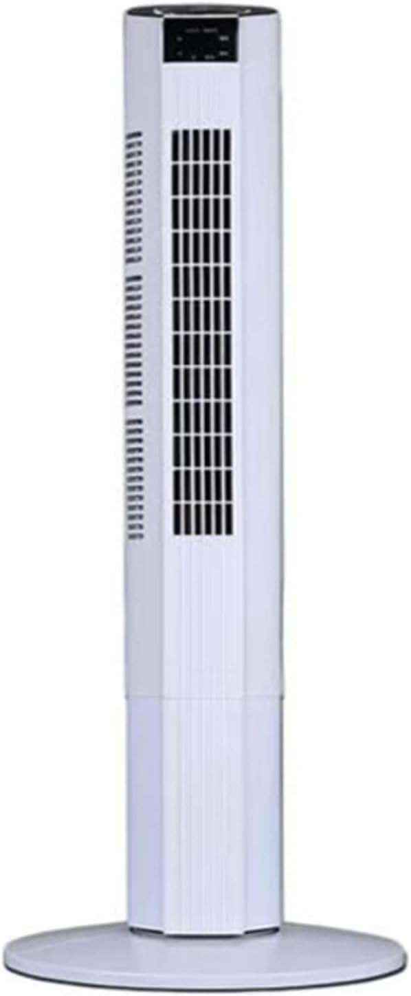 Generisch leiser Turmventilator, 12H Timer, 3 Geschwindigkeiten, 60° Oszillation, DC-Motor-Luftkühler für Zuhause, Fernbedienung, Büro, Weiß