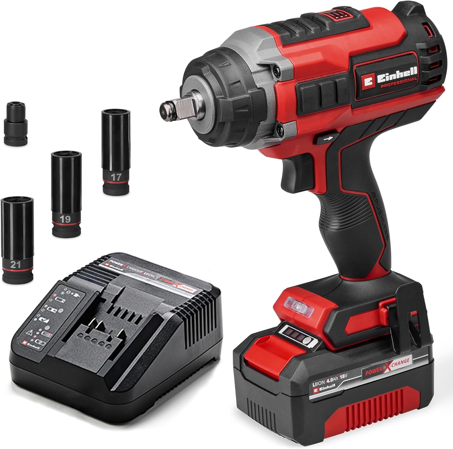 Einhell Professional Akku-Schlagschrauber, 4,0 Ah, 450 l, LED