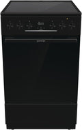 Gorenje GECS5C70BPA Elektro-Standherd mit Glaskeramik-Kochfeld /50 cm/70, Schnellaufheizung, Backofen, 6 Minuten, 30 Minuten, 59,4 cm