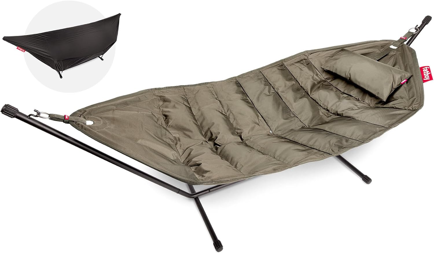 Fatboy - Headdemock Deluxe Hängematte (Taupe), 280 m, 140 m, Schwarz