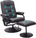 HOMCOM Relaxsessel mit Hocker, Massagesessel, Fernsehsessel