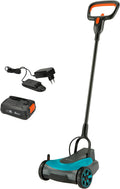 Gardena Akku-Rasenmäher HandyMower 22/18 V P4A Ready-to-Use Set: Kompakt, Garten, 2,5 Ah, LED, Schnellladegerät, Weiß