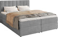 BROMARKT Boxspringbett, Matratze, Polsterbett, 4 cm, Massivholz