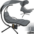 Tectake Hängeliege mit Gestell, Hängestuhl, Liegestuhl, Outdoor