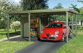 Weka Carport 607 Größe 1 kdi Carport mit Geräteraum, 389 cm, 416 cm