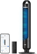 DREO Smart Turmventilator fürs Schlafzimmer, Schlafzimmer-Ventilator, Nebelventilator, 7,6 m, 28 dB