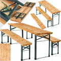 Tectake Bierzeltgarnitur klappbar, Tisch, Grilltisch, Camping
