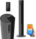 Climative Turmventilator, 30W, 110 cm, 12 Stufen, Fernbedienung, App-/WLAN-Steuerung, Timer, Grau