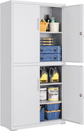 SONGMICS Aktenschrank, Mehrzweckschrank, Büroschrank, 180 cm, 25 kg