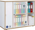 VCM Büroschrank mit 2 Fächern, Büro-Schrank, Aktenschrank, 37 cm