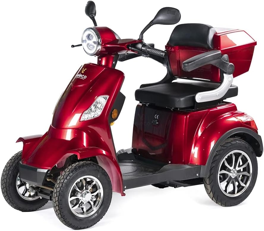 VELECO Seniorenmobil 4-Rad Elektromobil ElektroRoller 1000 W FASTER, 60 V, 12 km/h, 120 cm, 105 cm, 20 Ah, LED