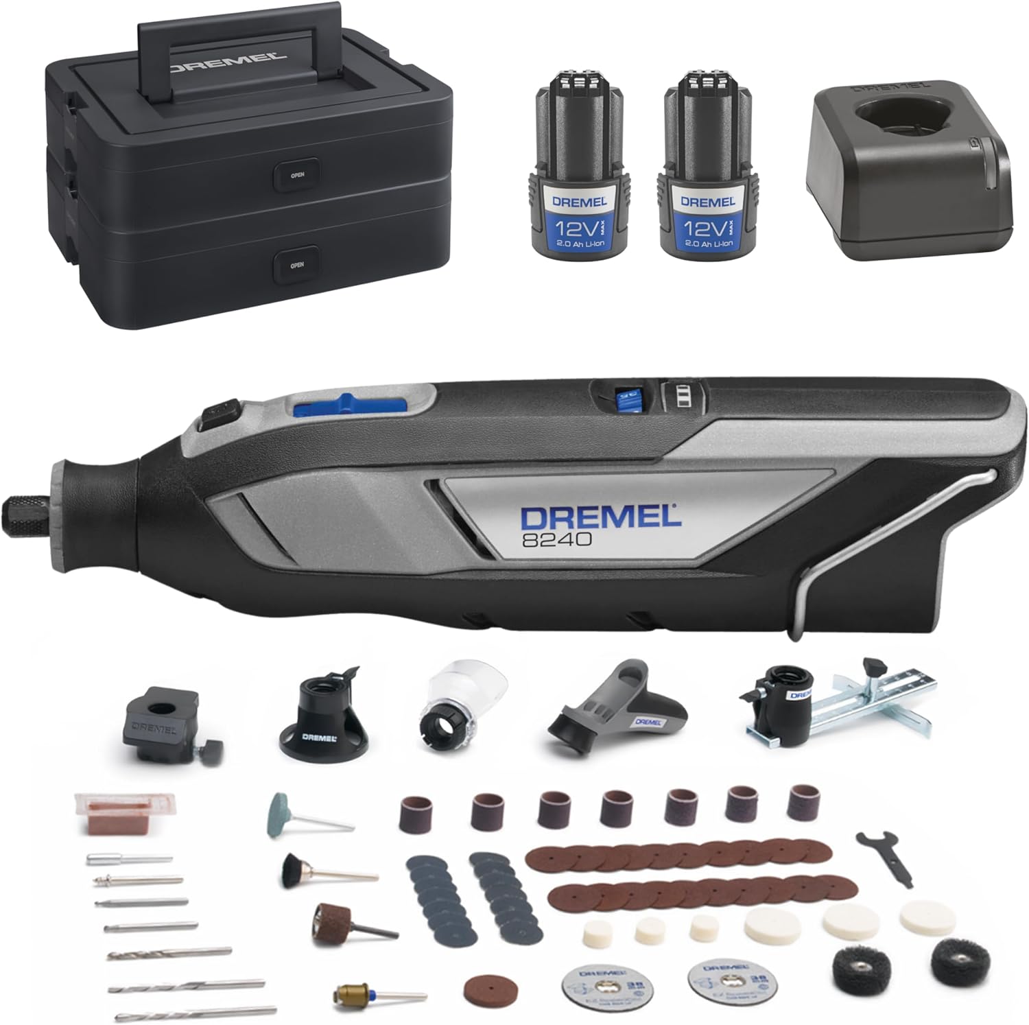 Dremel 8240 Akku-Multitool 12 V 2 Ah, 590 l, LED