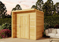 Alpholz Gartenhaus Bratek aus Massiv-Holz, Terrasse, 16 mm, 187 cm, 201,9 cm
