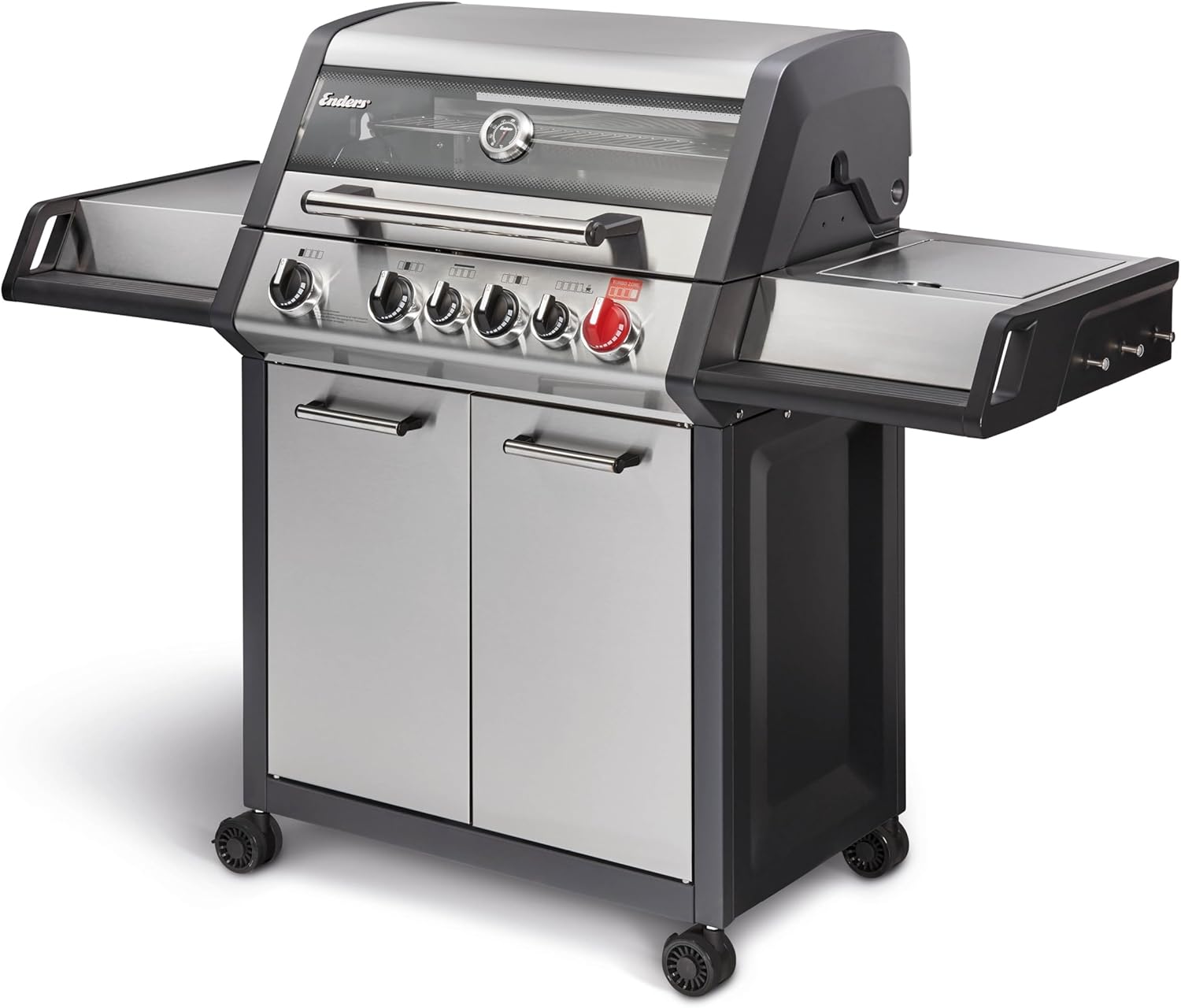 Enders Gasgrill MONROE PRO 3 SIK TURBO, 800 °C, 4,2 kW, 80 °C, Edelstahl