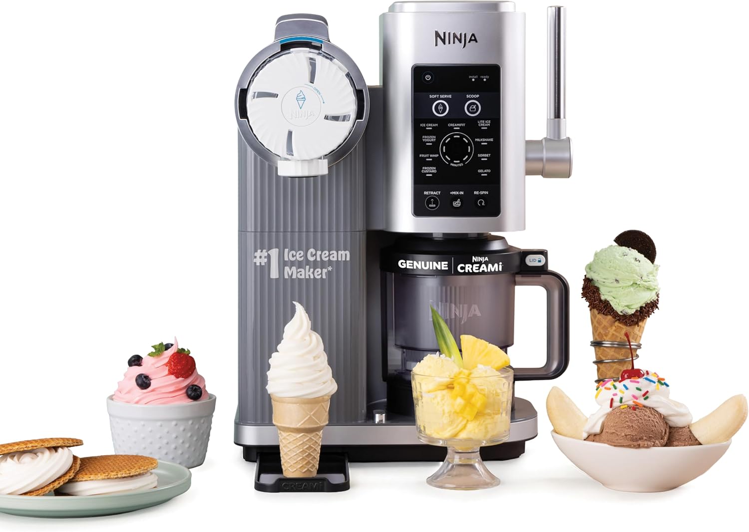 Ninja CREAMi Swirl Eis- und Soft-Serviermaschine