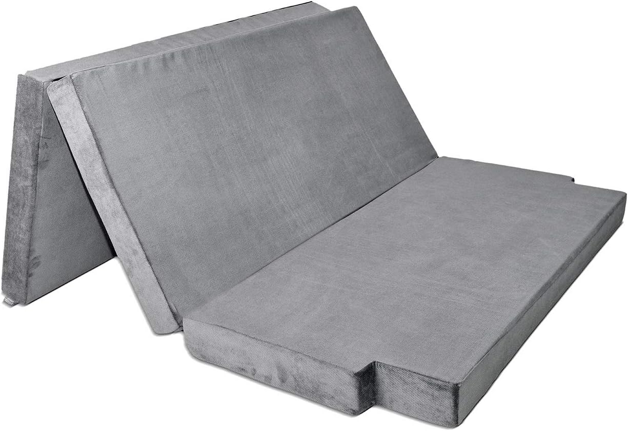 Matratze Schlafauflage für VW T5/T6 California Beach Mayaadi-Home, für VW T5/T6 California Beach | Klappmatratze 200 × 150 ×, Dunkelgrau