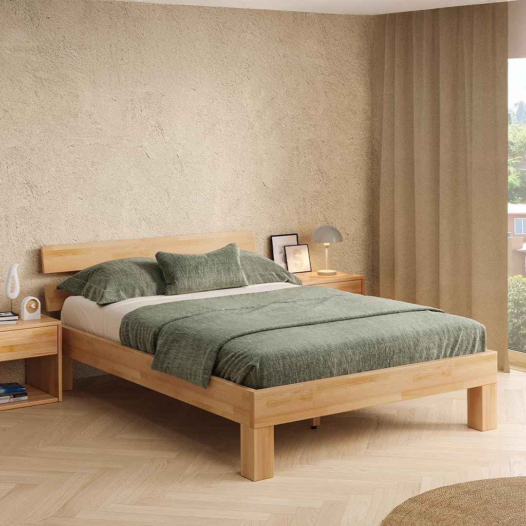 Skølm Floki Massivholzbett, Optisch, FUTONBETT, Schlafzimmer, 200 cm, 200 l, 215 cm, 144,5 cm
