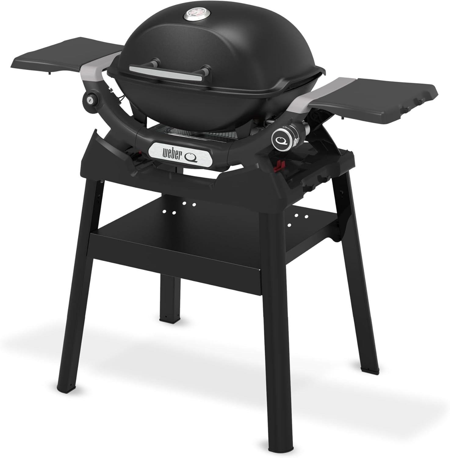 Weber Q 1200N Gasgrill mit Seitentischen und Stand/Kompakter Grill, 2,93 kW