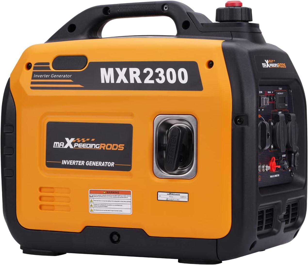 MaXpeedingrods 2300 W Inverter Stromerzeuger Superleise Tragbarer für Outdoor Camping, Identisch, 7 m, 11 Stunden, 450 w, 6,5 Stunden, 900 w, 4 l