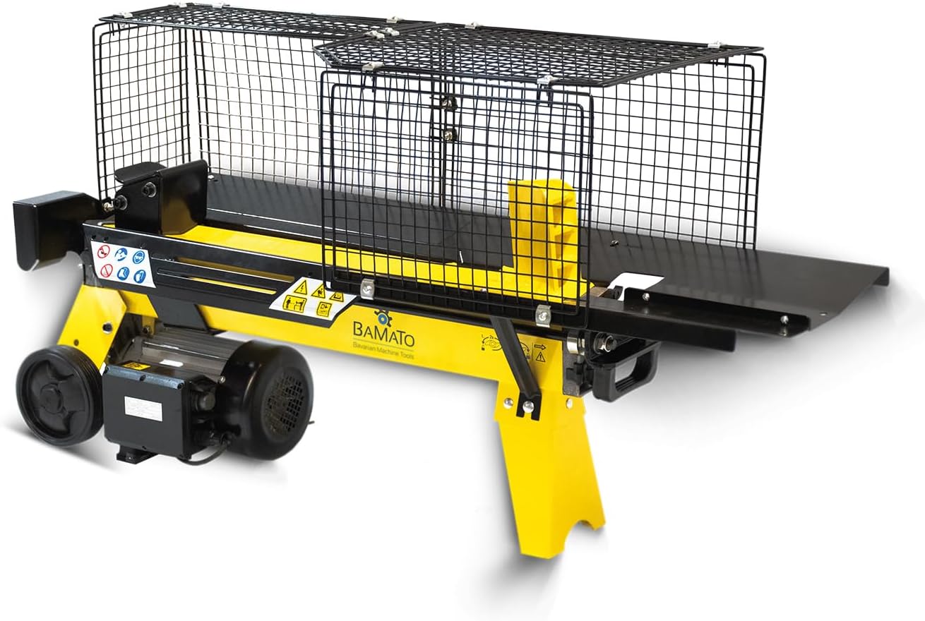 BAMATO Holzspalter HO-7E, Ablagetisch, 2200 W, 520 mm, 250 mm, 230 V, 370 mm, 5,29 cm