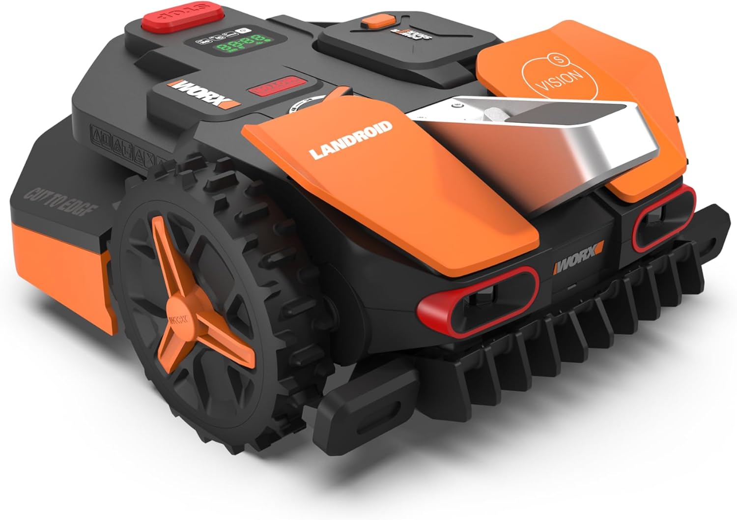 WORX Landroid Vision S250 WR202E - Mähroboter ohne Begrenzungskabel für Gärten bis 250m2, Full-HD-Kamera, Rasenmäher, Garten, 18 cm, 30–60 mm, APP