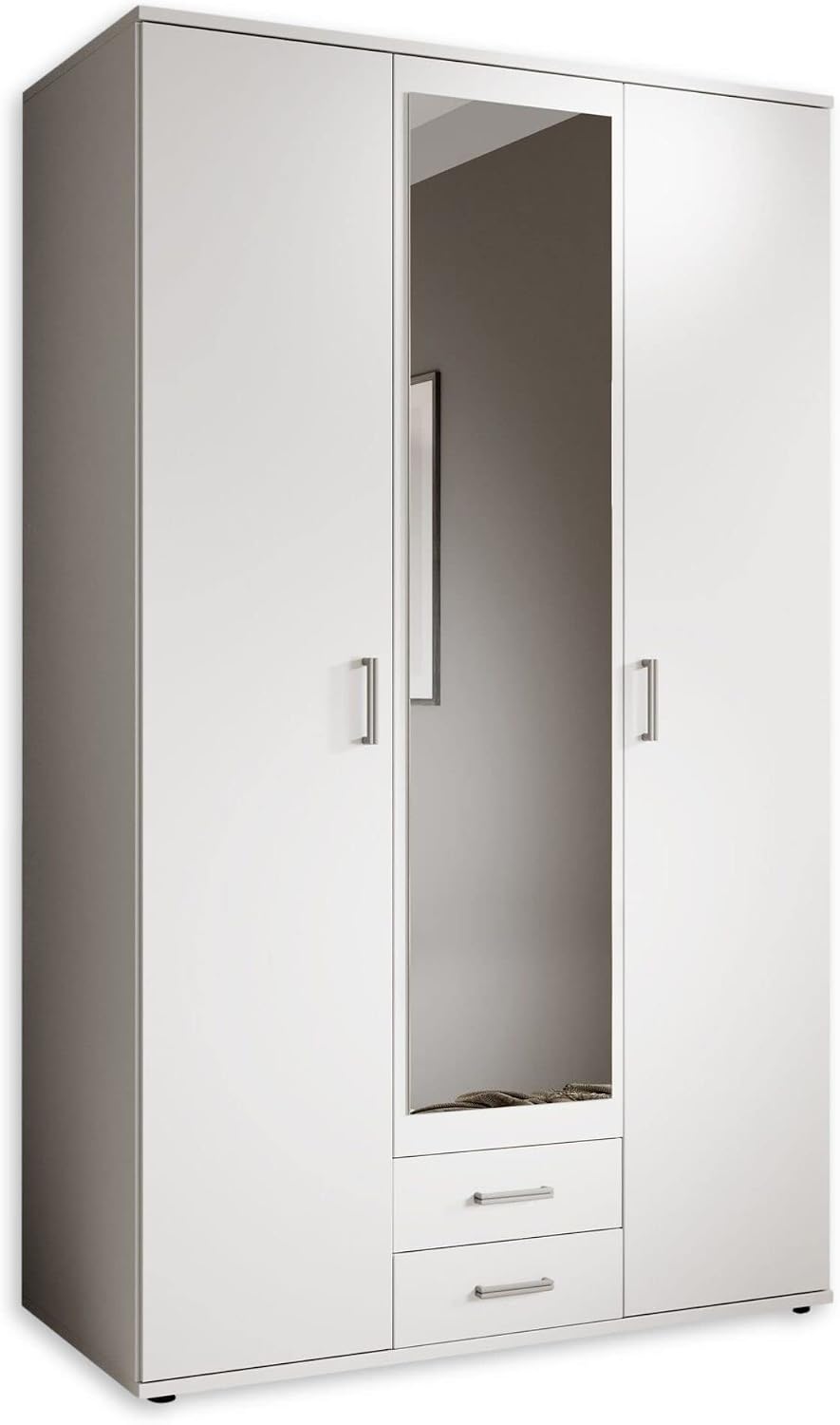 Stella Trading KARL Eleganter Kleiderschrank, Schlafzimmerschrank, Praktisch, 55 cm